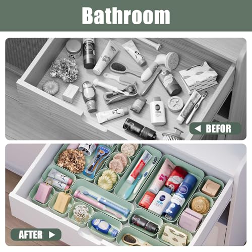 Drawer Organizers Bins 10 PCS for Bathroom Makeup Desk Office - view 7