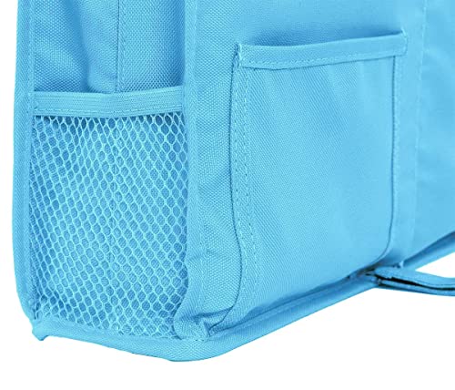 Bedside Caddy Hanging Organizer Storage Bag Pocket for Bunk and Hospital Beds, College Dorm Rooms, Baby Bed Rails, Camp - 4 Pockets and 2 Hooks - view 4