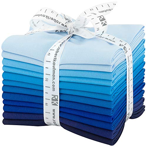 Kona Cotton Solids Waterfall 12 Fat Quarters Fabrics FQ-1381-12