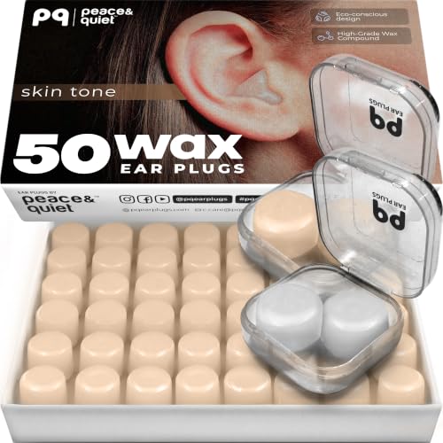 PQ Wax Ear Plugs, Silicone Earplugs for Sleep, Classic, 50 Ct - view 4