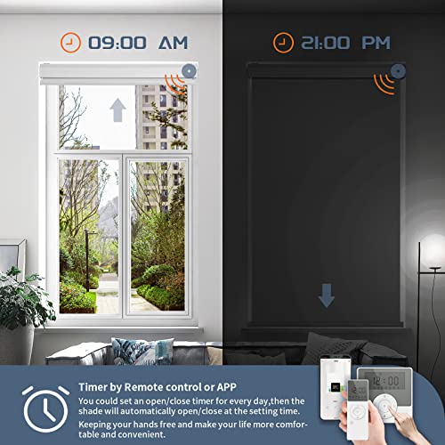 Motorized Blinds with Remote, Automatic Blinds for Indoor Windows - view 3