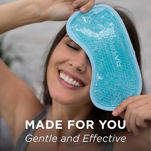 Cooling Gel Eye Mask, Blue - view 6