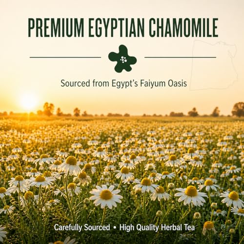 Organic Chamomile Flowers (4 oz) – Whole Egyptian Chamomile Loose Leaf Herbal Tea, Caffeine-Free, Premium Dried Chamomile Flowers for Tea, Baths & Blends - view 4