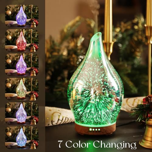 Essential Oil Diffuser 150ml Handmade Glass Diffuser 6H Runtime - view 2