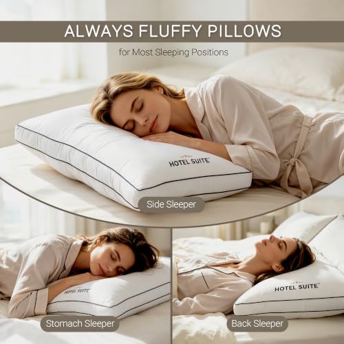 Bed Pillows Queen/Standard Size Set of 2, Soft Support Pillow - view 5