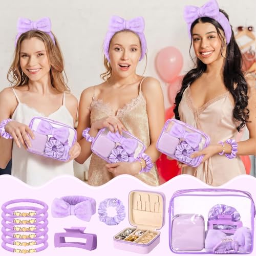 36 Pcs Teen Girl Party Favors, Spa Sleepover Supplies, Classic, Purple - view 3