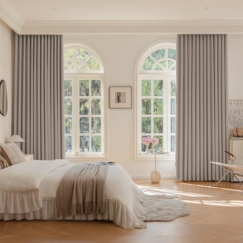 Sand Pinch Pleated Blackout Curtains, Bedroom Drapes, 2 Panels, 40"W x 84"L - view 5