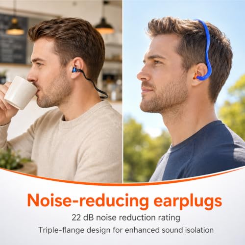 10 Pairs Shooting Ear Plugs Banded Set for Hearing Protection - view 6
