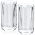 2 PCS Glass Tumbler Cups, Clear Glass Toothbrush Holder, 12 Oz