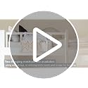 Bedside Caddy, Macrame Hanging Organizer, 4 Pockets Ivory Metal Hooks - view 7