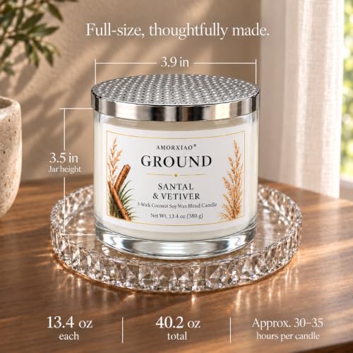 Reset Ritual Candle Gift Set, 3 Large 3-Wick Candles, 13.4 oz Each - view 4