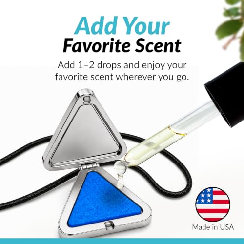 Wild Essentials Potter Hallows Necklace Aromatherapy Diffuser Pendant, 24" Black Rope, 8 Color Refill Pads - view 5