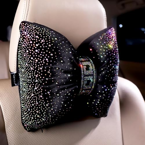 Bling Bow Neck Support Pillow for Driving Seat Headrest Car Accessories 2pc - view 3