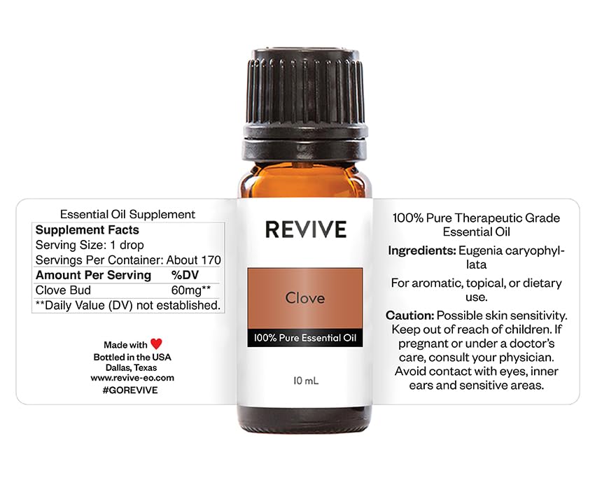 Clove Essential Oil Blend by Revive Essential Oils - 100% Pure Therapeutic Grade, for Diffuser, Humidifier, Massage, Aromatherapy, Skin & Hair Care - view 2