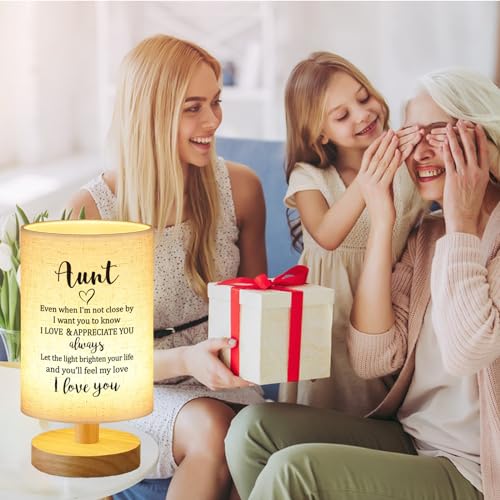Best Aunt Gifts from Niece Nephew Fabric Bedside Table Lamp - view 6