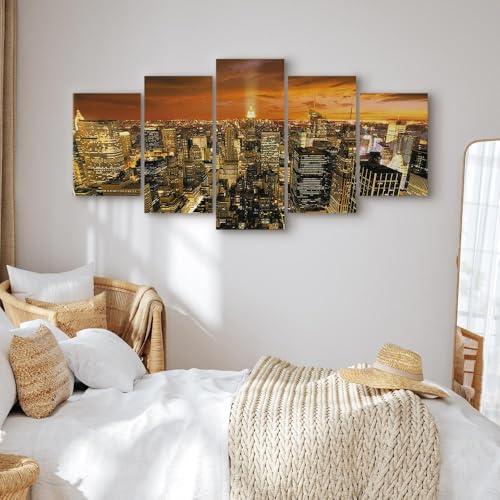 Acoustic Panels Canvas Wall Art Print, Office New York 90x45 in - view 5