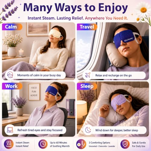 Eye Serenity Steam Eye Mask, Heated Eye Mask Fast Relief for Stye, Variety - view 2