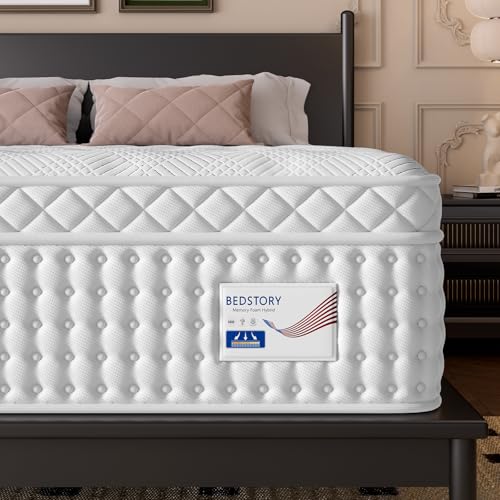 14 Inch Medium Firm Queen Mattress, Luxury Hybrid Queen Mattress in a Box for Zoned Pressure and Back Pain Relief, Signature Collection Deep Sleep Mattresses, 10 Years Warranty