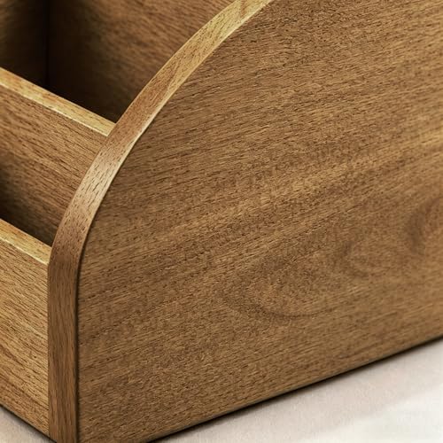 Wood TV Remote Control Holder, Cute Pen/Pencil Holder, Desktop Organizer - view 5