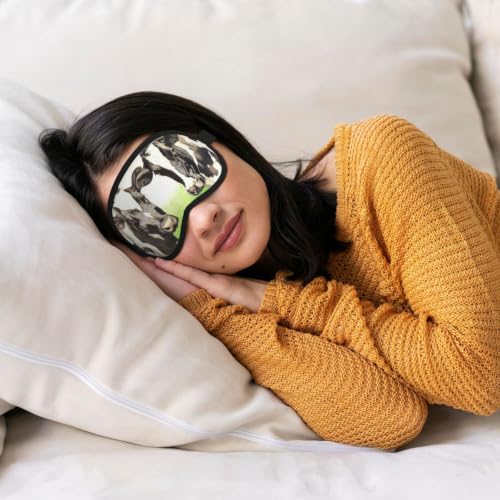 Sleep Mask Blackout, Soft Satin Fabric & Adjustable Strap - view 5