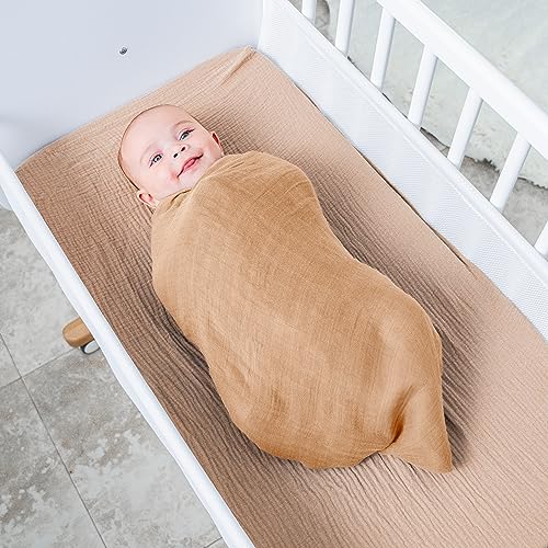 Muslin Swaddle Blankets Pack of 1 - Caramel - view 2