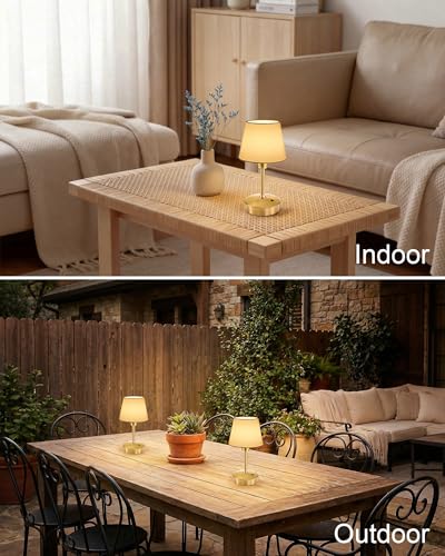 9.8'' Small Cordless Table Lamp, 5200mAh Battery Operated Touch Lamp - view 4