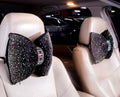 Bling Bow Neck Support Pillow for Driving Seat Headrest Car Accessories 2pc