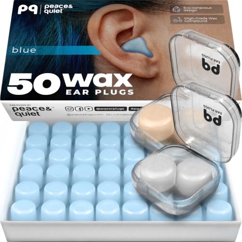 PQ Wax Ear Plugs, Silicone Earplugs for Sleep, Classic, 50 Ct - view 5