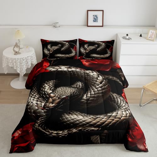Black Snake Little 7 Piece Comforter Set Full Bed in A Bag - view 6