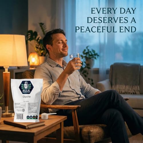 Glycine Supplement – Pure 3g Glycine Powder for Sleep, Calm & Recovery – USA Made Sleep Aid for Men & Women – Non-GMO – 3.52Oz for 33 Servings - view 7