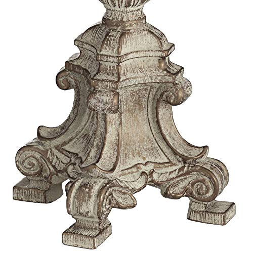 Duval 34" Large Table Lamp Crystal Accents French Candlestick White - view 5
