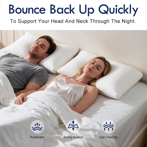 Hotel Pillows Bed Pillows Standard Size Set of 2-100% Virgin Material Down Alternative Pillow - Soft Support for Back, Stomach, Side Sleepers - view 5