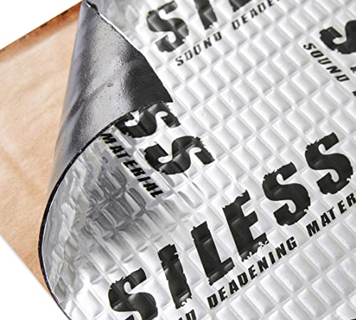 80 mil (2mm) Car Sound Deadening mat - Butyl Automotive Sound Deadener - Noise Insulation and Vibration Dampening Material 10 sqft (0.95 sqm)