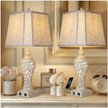 28.5" Table Lamps Set of 2 with Nightlight for Bedroom