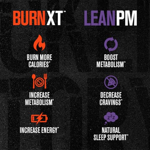 Burn-XT + Lean-PM Kit – 24-Hour Body Composition & Metabolism Support Stack – Day & Night Formula – 60 Count, 2 Pack - view 3