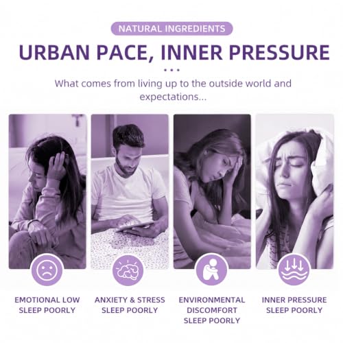 Sleep 3-in-1 Bundle: Weighted Blackout Eye Mask, Lavender Noise Reduction Earplugs & Lavender Sleep Patches, Complete Sleep Relaxation Kit for Adults, Travel & Nap - view 4