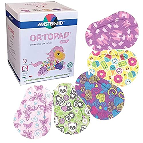Girls Adhesive Eye Patches, 50/bx, Ice Cream Pack, Reg Size 4+ yr