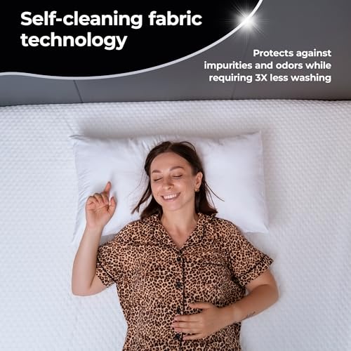 Restcool Silver Infused Cooling Mattress Protector - Breathable Waterproof Protection Against Spills & Stains - Hypoallergenic Ultra Soft Fabric with Extra Deep 21” Pockets - view 6