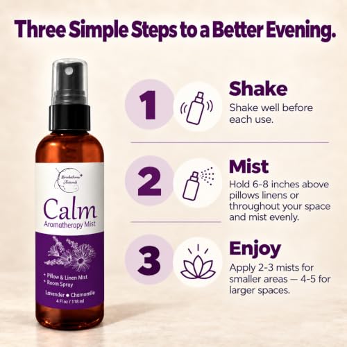 Calm Aromatherapy Mist | Lavender Pillow Spray 4oz - view 7