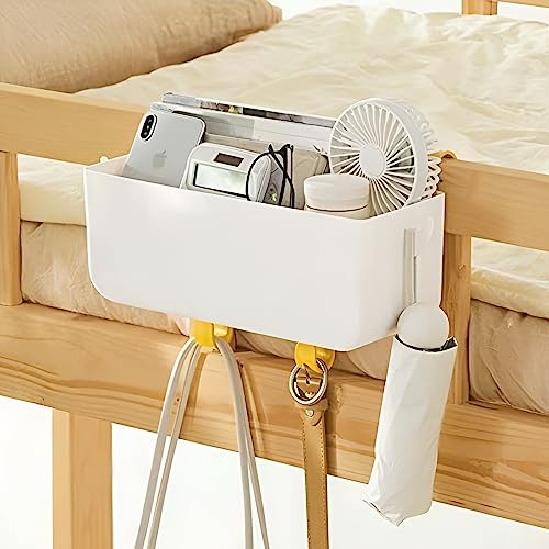 Bunk Bed Shelf for Top Bunk or Bedside Organizer, White, Up to 11 lbs - view 3