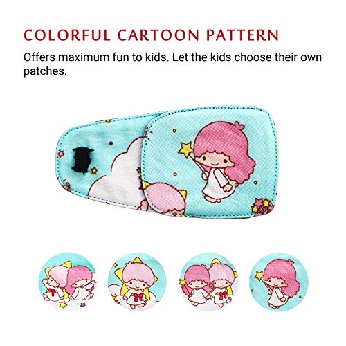 Cotton & Silk Eye Patch for Kids Glasses (Right Eye, Fairy - Magic Wand) - view 5