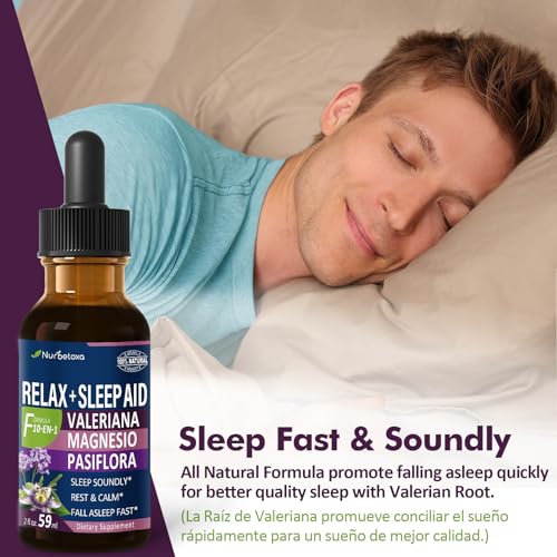 Valerian Root Sleep Aid Drops, Magnesium Relax, Gotas de Citrato de Magnesio y Raiz de Valeriana y Flor de Jamaica y Pasiflora para Dormir y Ansiedad, Sleep Tincture. 4oz - view 2