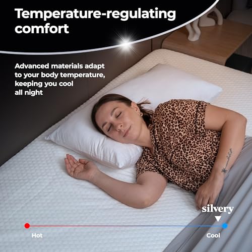 Restcool Silver Infused Cooling Mattress Protector - Breathable Waterproof Protection Against Spills & Stains - Hypoallergenic Ultra Soft Fabric with Extra Deep 21” Pockets - view 5