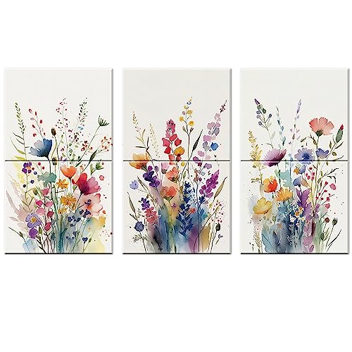 Art Acoustic Panels 47.2" x 27", Wild Flowers