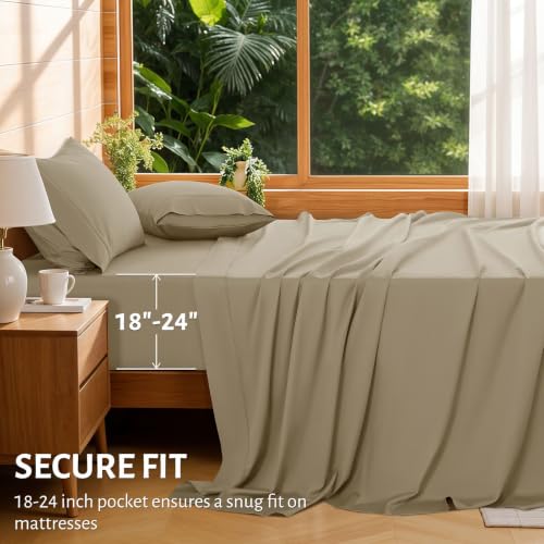 100% Egyptian Long-Staple Cotton Sheets, Extra Deep Pocket - view 6