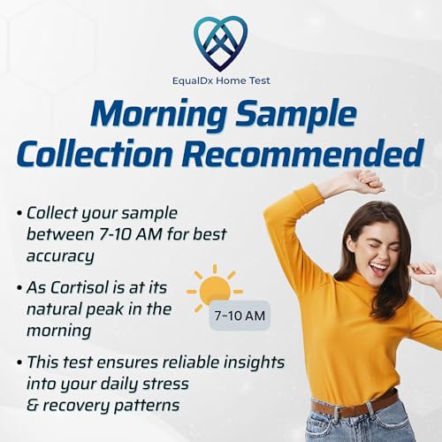 4-in-1 Stress, Sleep & Thyroid Test – Cortisol Test Kit at Home with DHEA-S, TSH, Cortisol/DHEA Ratio | Adrenal & Thyroid Hormone Panel | Clinical-Grade Accuracy | Painless Collection - view 4