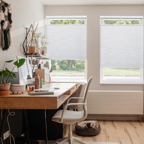 No Drill Top Down Bottom Up Cellular Shades Cordless No Tools Blinds - view 2