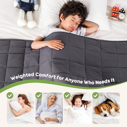 Cotton Weighted Blanket for Sleeping, 36"x48" 5 lbs - view 5