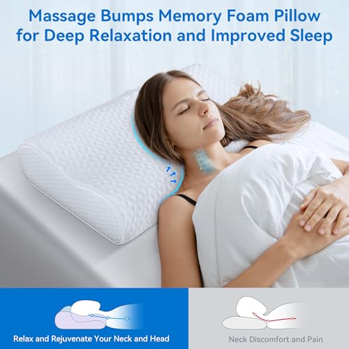 Cervical Neck Pillow for Pain Relief- Adjustable Queen Size Cooling Pillow for Sleeping, Memory Foam Pillows for Neck Shoulder, Ergonomic Contour Bed Pillow for Side, Stomach & Back Sleepers - view 5