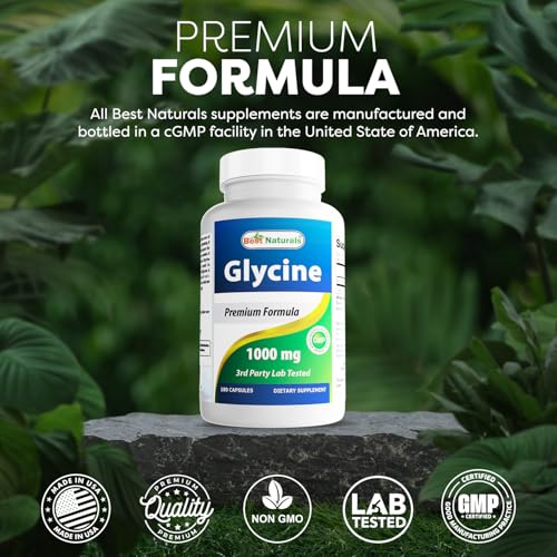 Glycine Supplement 1000 Mg for Energy Production, 180Count - view 5